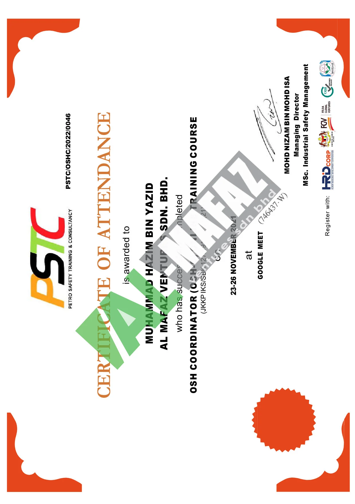 OSH CERTIFICATE-01